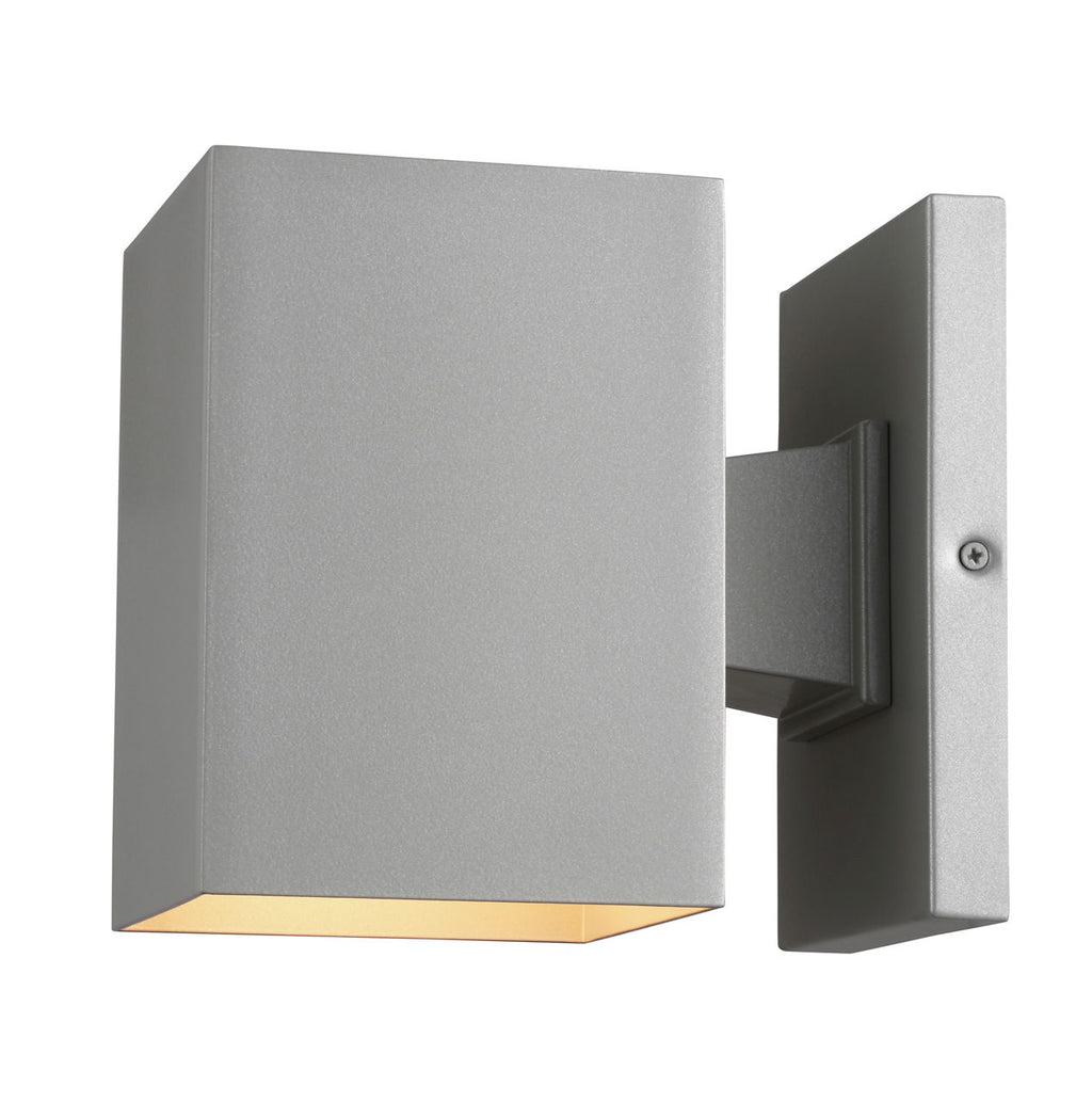 Pohl Small One Light Wall Lantern Painted Brushed Nickel Bulbs Included