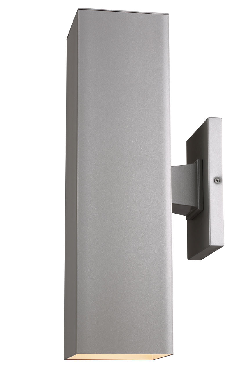 Pohl Large Two Light Wall Lantern Painted Brushed Nickel Bulbs Included