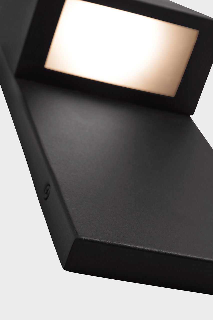 Rocha Small LED Outdoor Wall Lantern Black Bulbs Included