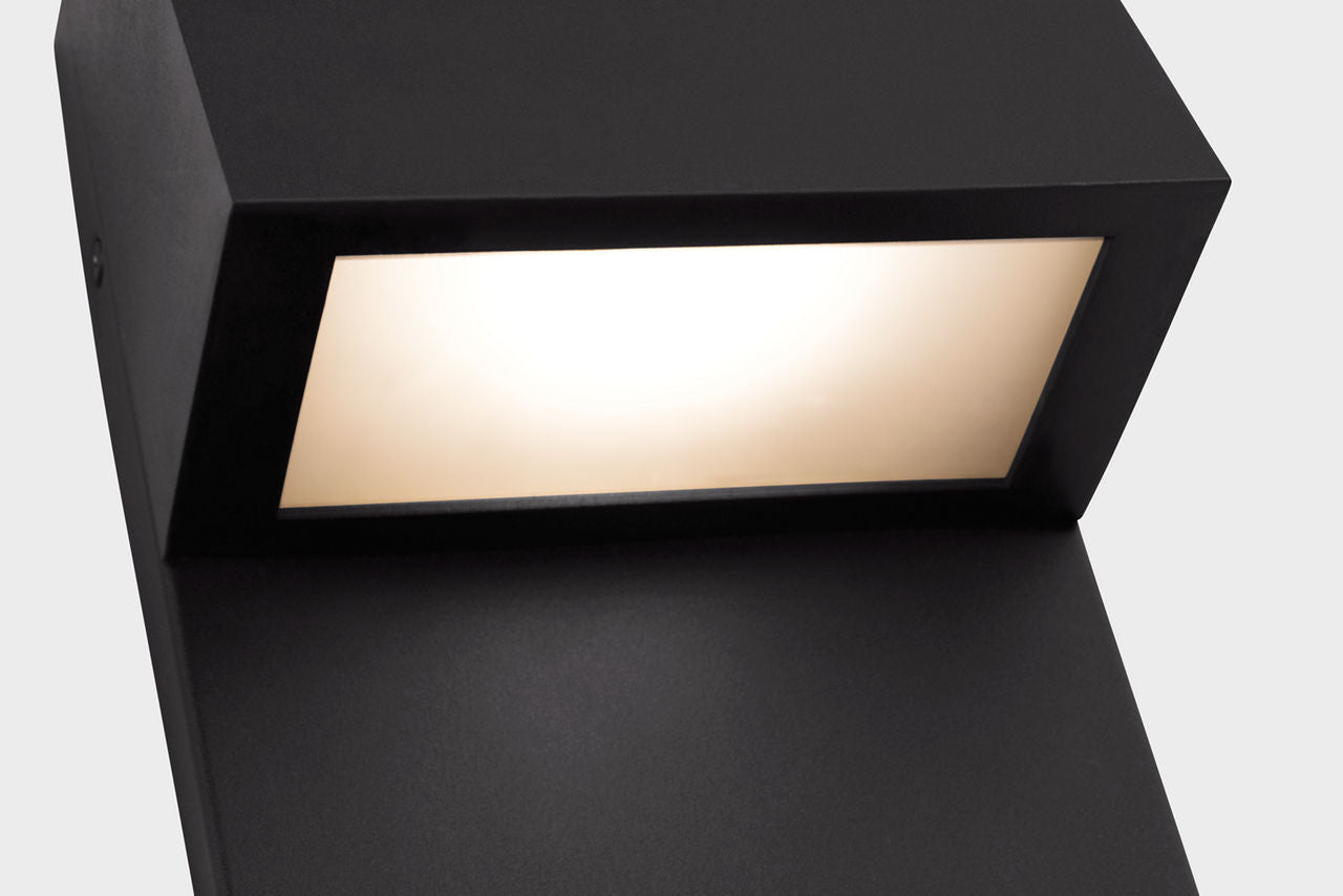 Rocha Medium LED Outdoor Wall Lantern Black Bulbs Included