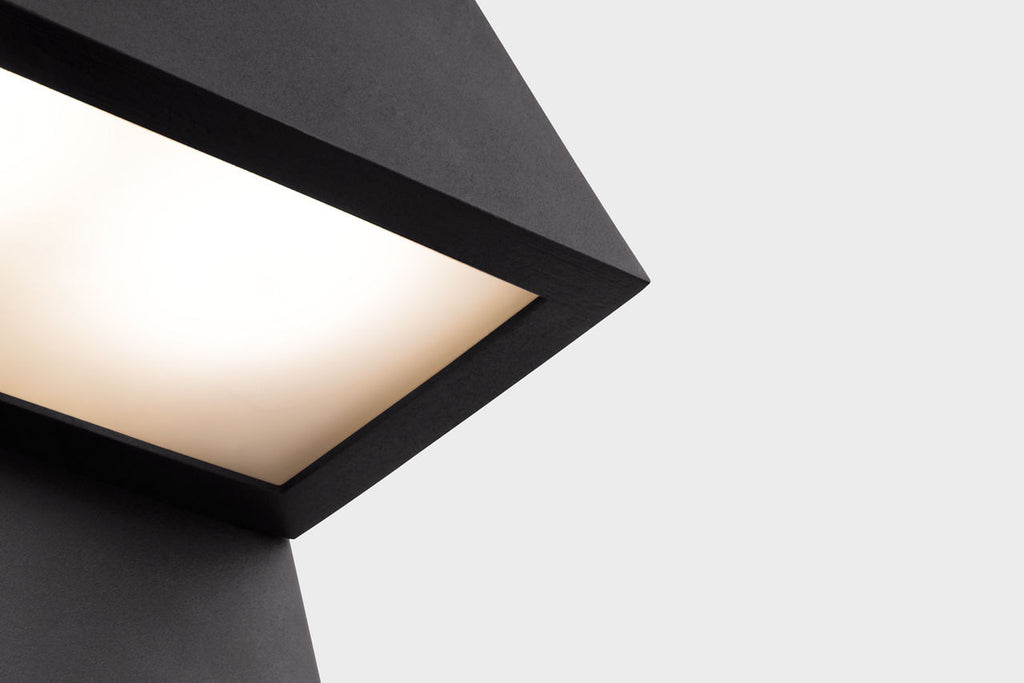 Rocha Large LED Outdoor Wall Lantern Black Bulbs Included