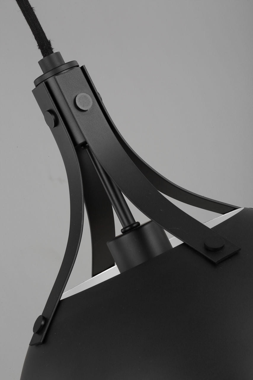 Rockland One Light Pendant Midnight Black