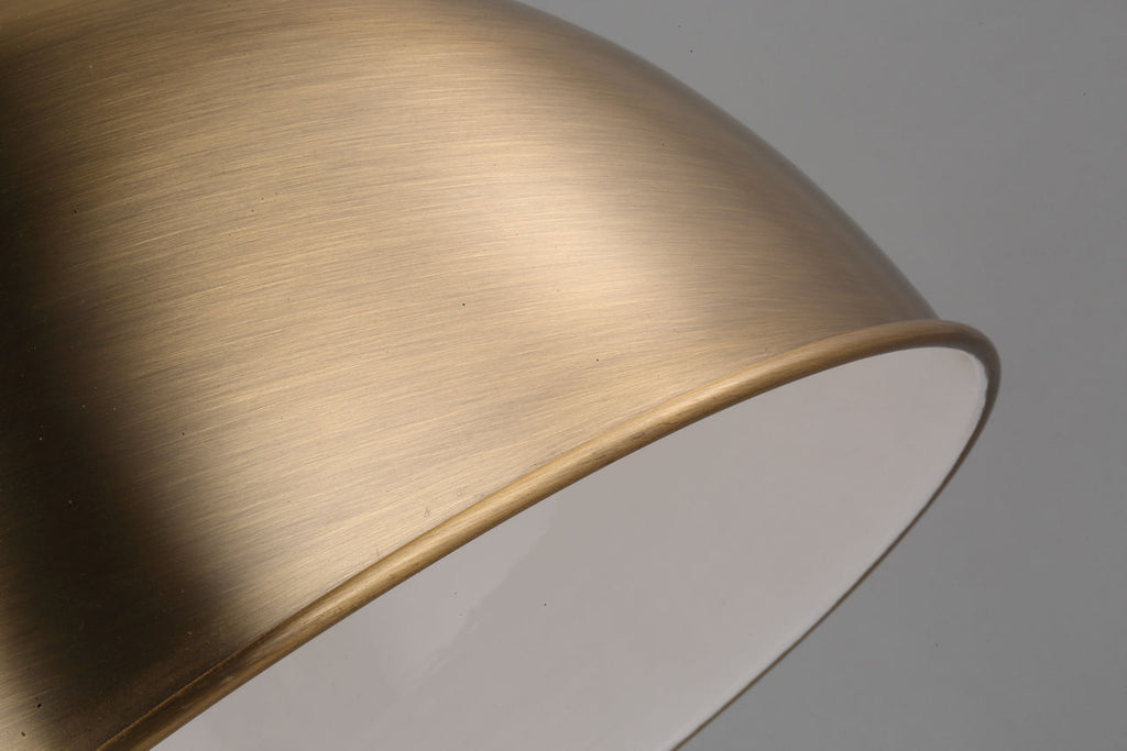 Rockland One Light Pendant Satin Brass Bulbs Included