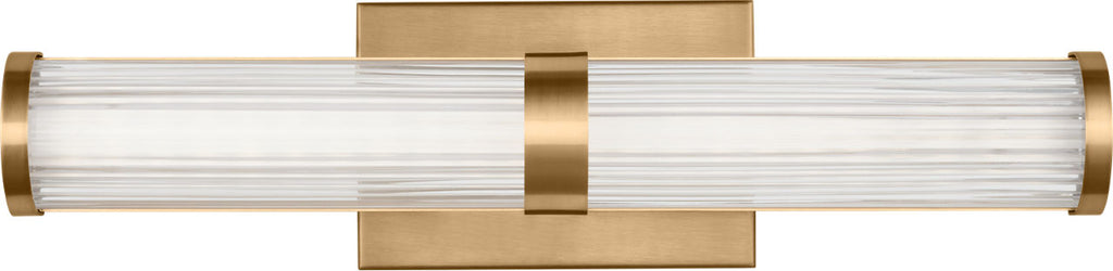 Syden Small LED Wall / Bath Satin Brass Bulbs Included