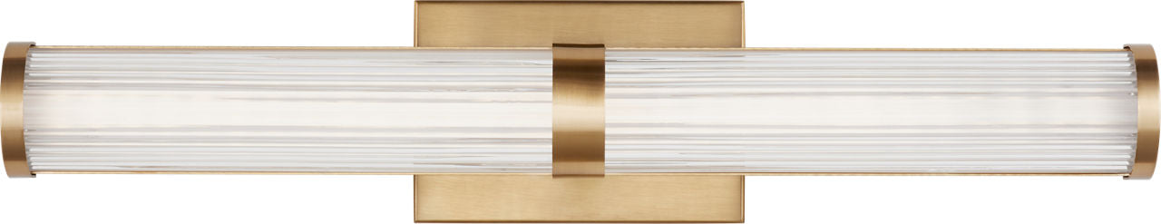 Syden Medium LED Wall / Bath Satin Brass Bulbs Inc