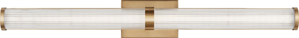 Syden Large LED Wall / Bath Satin Brass Bulbs Inc