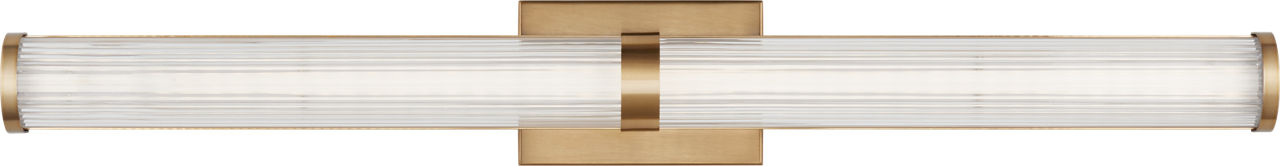 Syden Large LED Wall / Bath Satin Brass Bulbs Inc