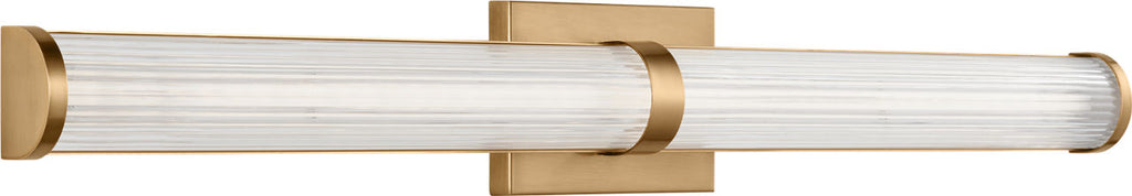 Syden Large LED Wall / Bath Satin Brass Bulbs Inc