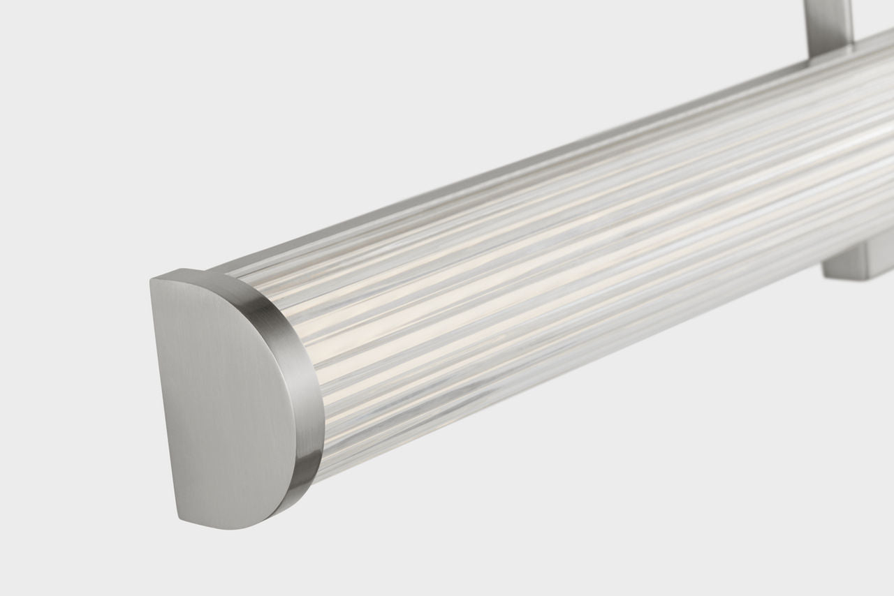Syden Large LED Wall / Bath Brushed Nickel Bulbs Inc