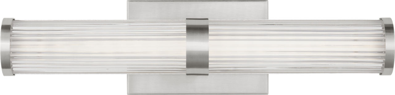 Syden Small LED Wall / Bath Brushed Nickel Bulbs Inc