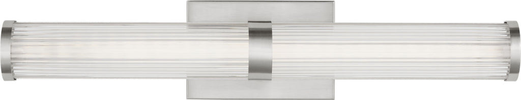 Syden Medium LED Wall / Bath Brushed Nickel Bulbs Inc