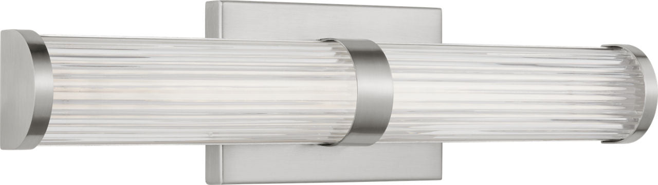 Syden Small LED Wall / Bath Brushed Nickel Bulbs Inc