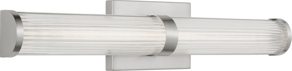 Syden Medium LED Wall / Bath Brushed Nickel Bulbs Inc