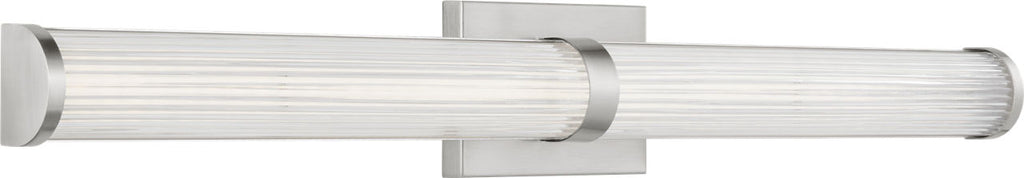 Syden Large LED Wall / Bath Brushed Nickel Bulbs Inc