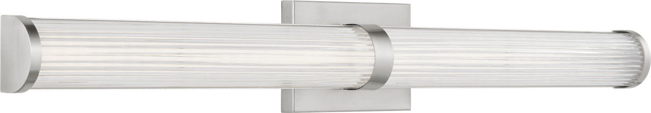 Syden Large LED Wall / Bath Brushed Nickel Bulbs Inc