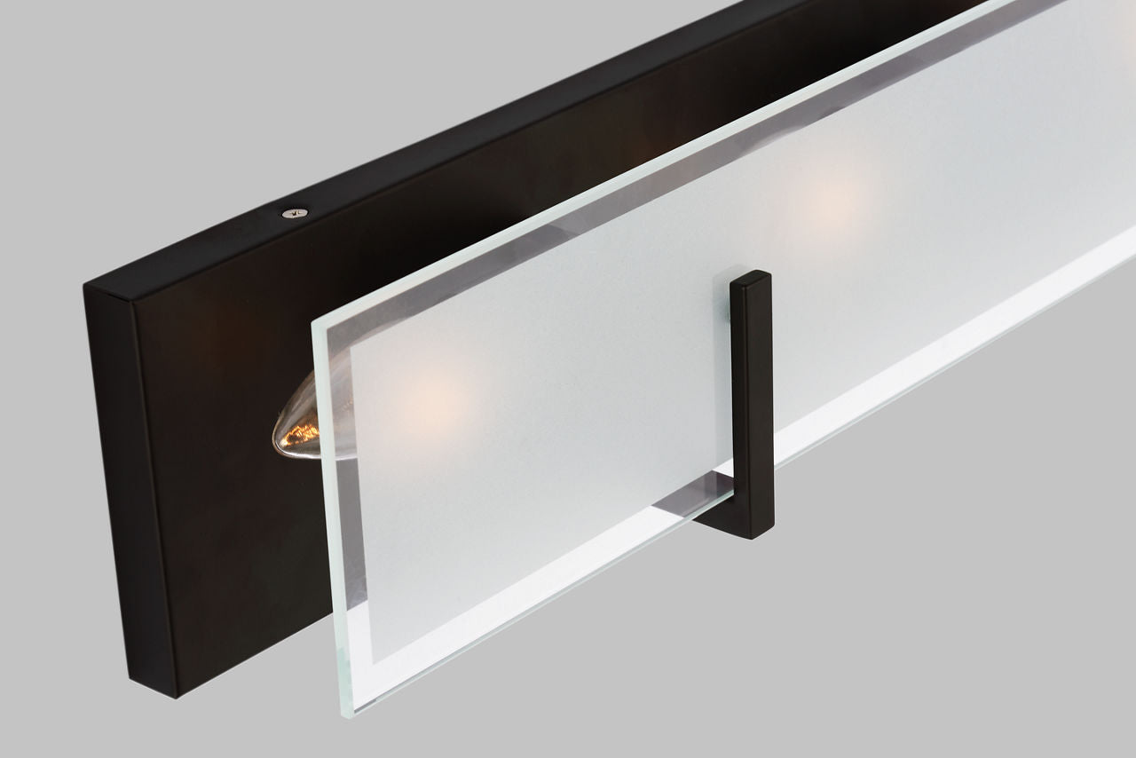Syll Four Light Wall / Bath Sconce | Midnight Black Bulbs Included