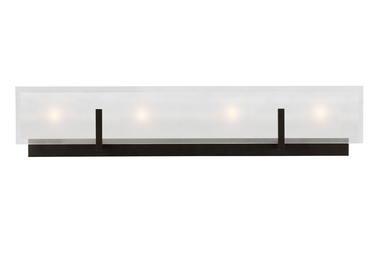 Syll Four Light Wall / Bath Sconce | Midnight Black