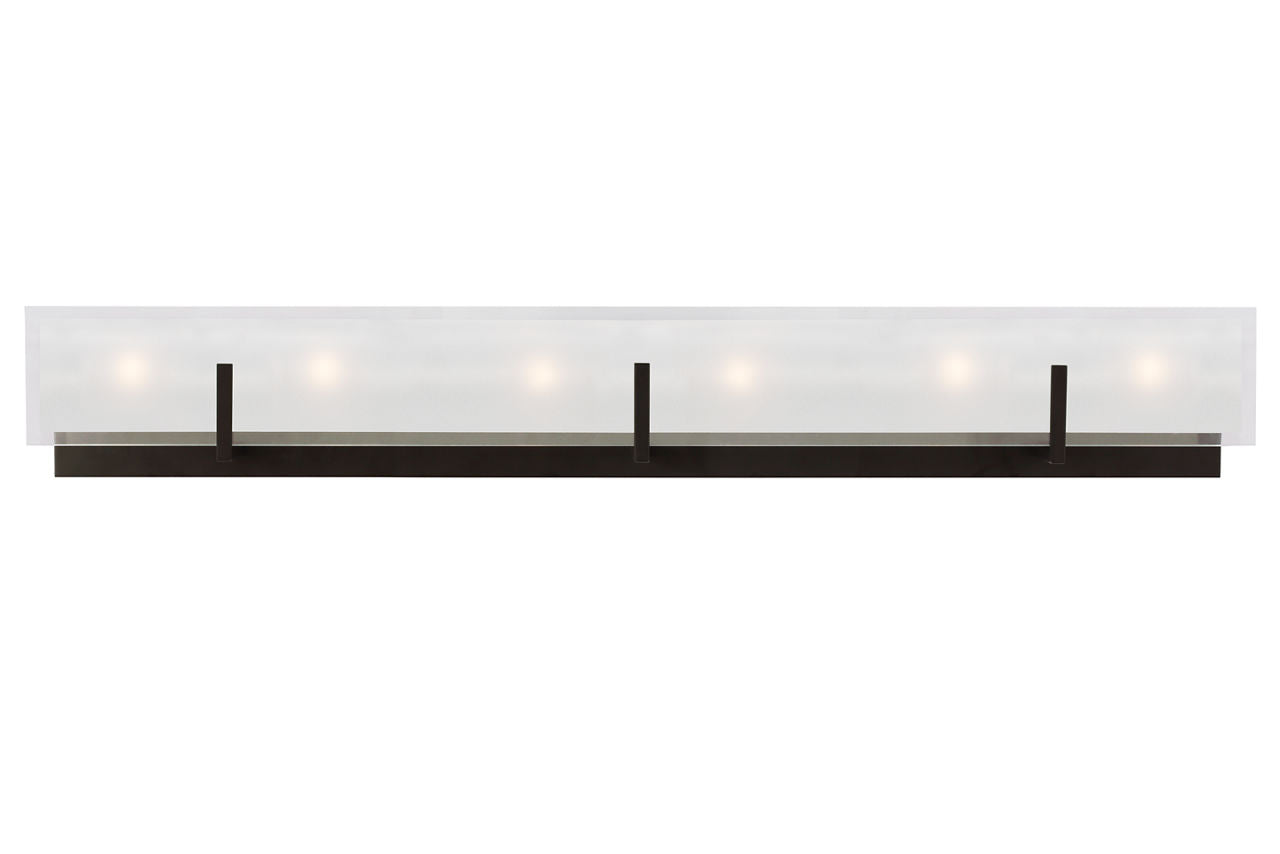 Syll Six Light Wall / Bath Sconce | Midnight Black