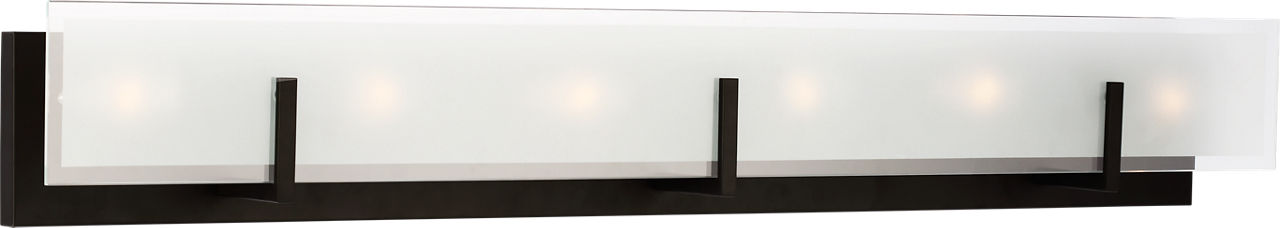Syll Six Light Wall / Bath Sconce | Midnight Black Bulbs Included