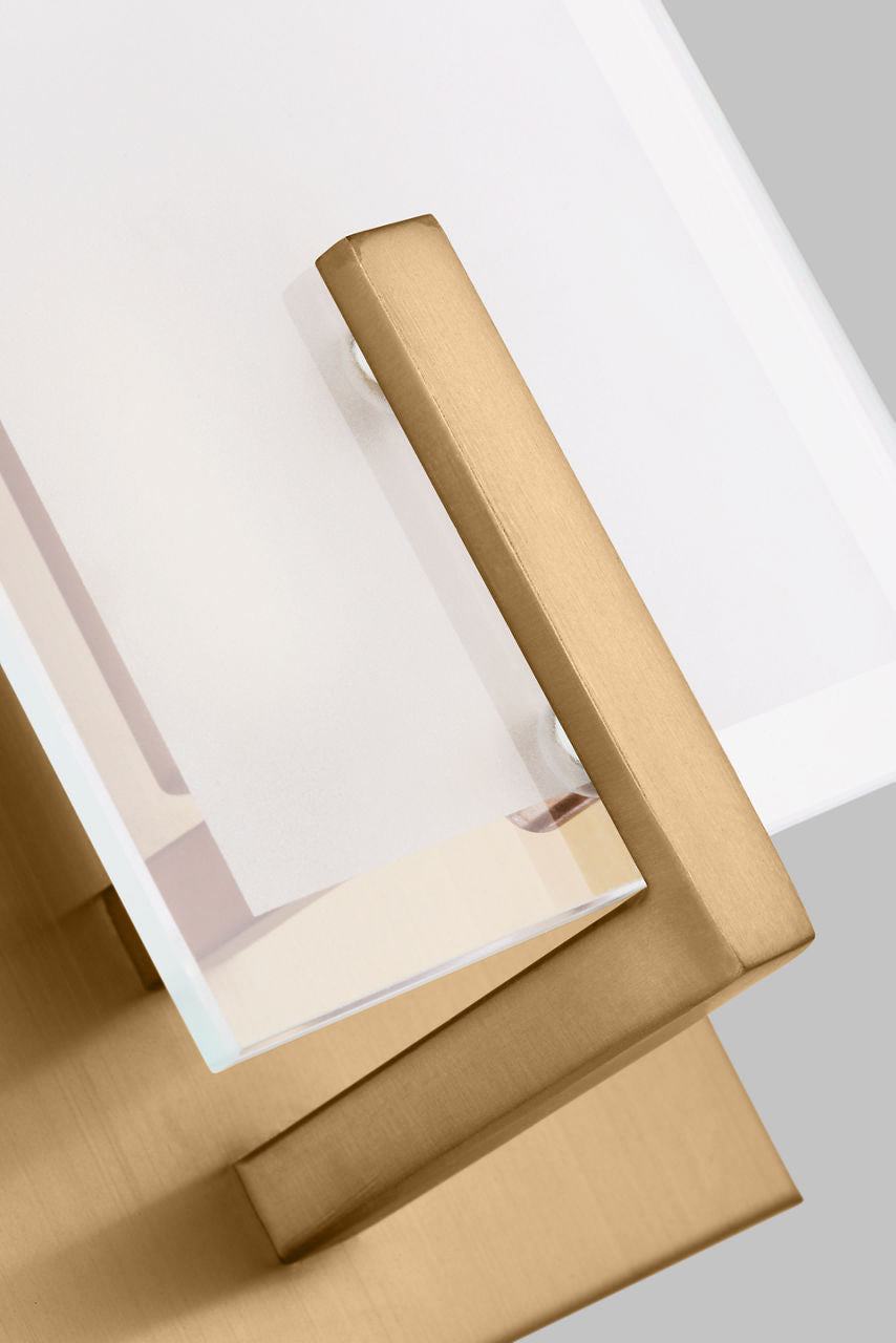 Syll One Light Wall / Bath Sconce | Sconce Satin Brass