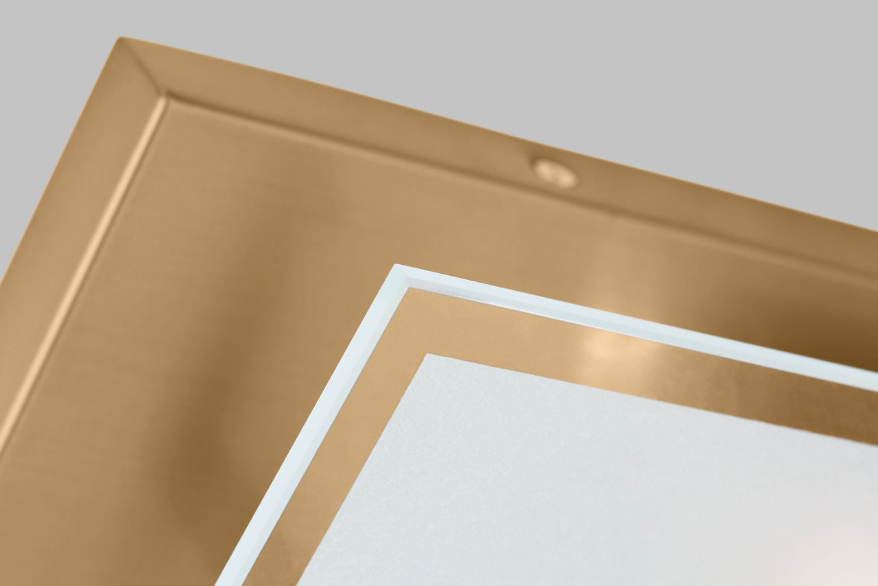 Syll Two Light Wall / Bath Sconce | Satin Brass