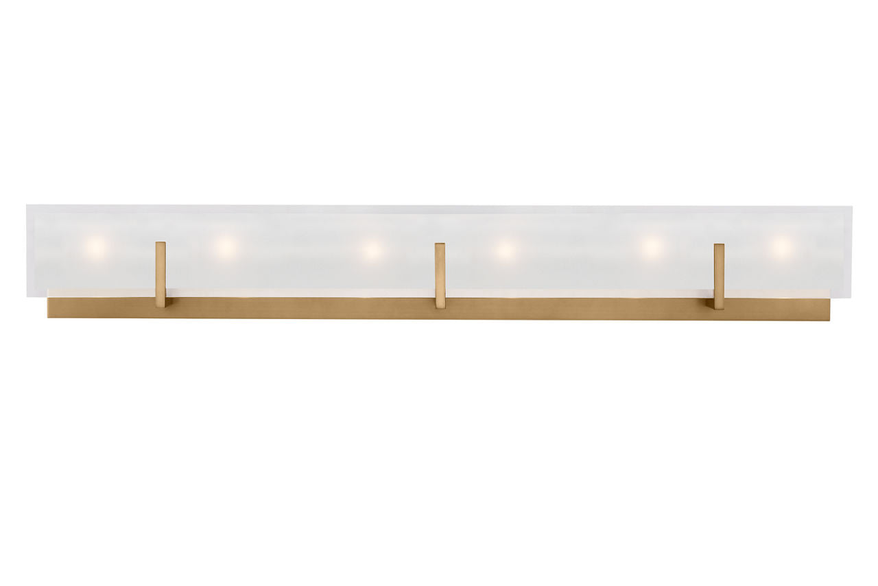 Syll Six Light Wall / Bath Sconce | Satin Brass