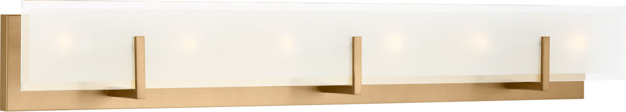 Syll Six Light Wall / Bath Sconce | Satin Brass Bulbs Included