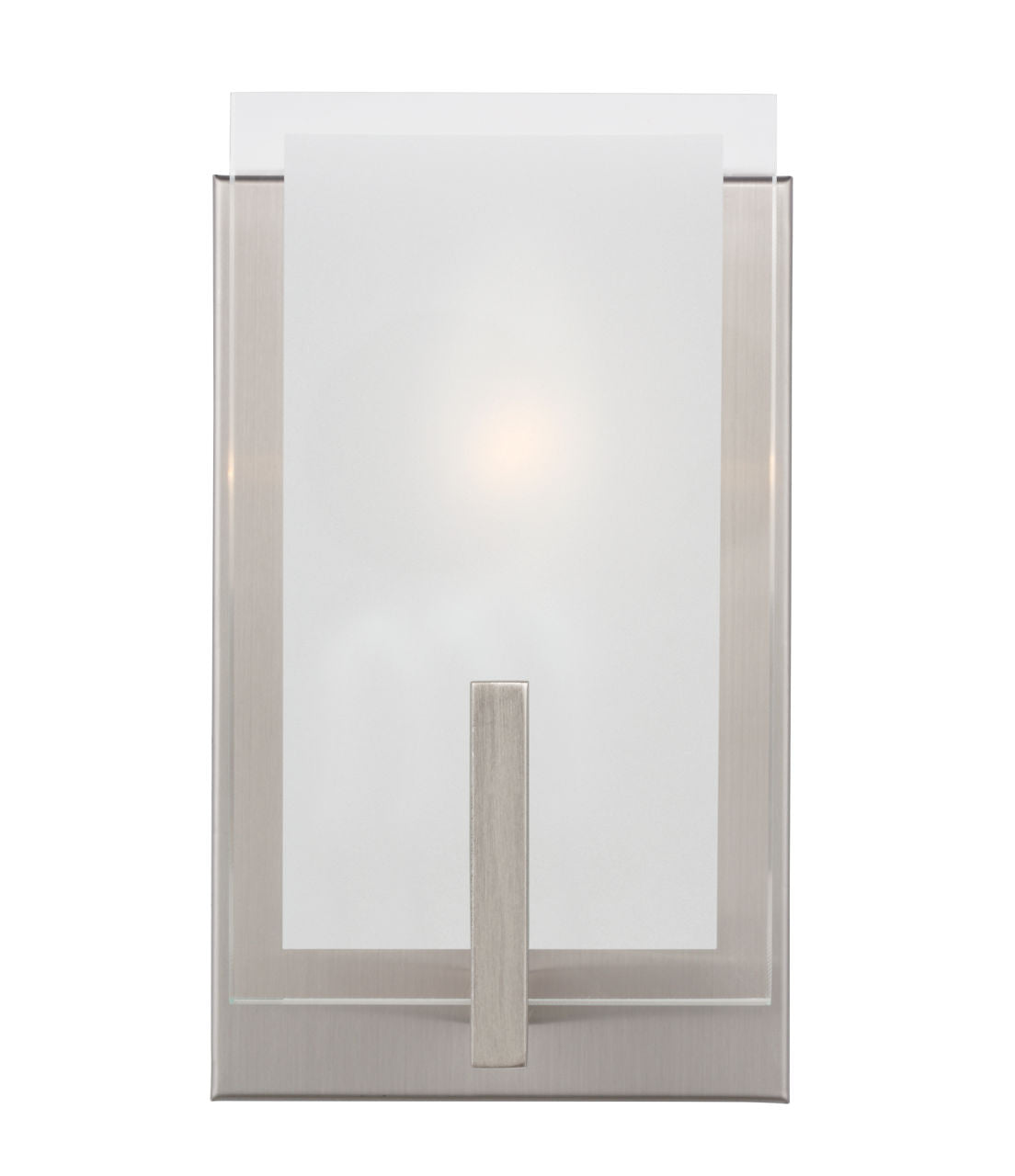 Syll One Light Wall / Bath Sconce | Sconce Brushed Nickel