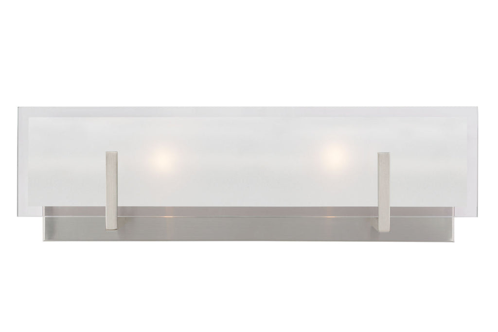 Syll Two Light Wall / Bath Sconce | Brushed Nickel