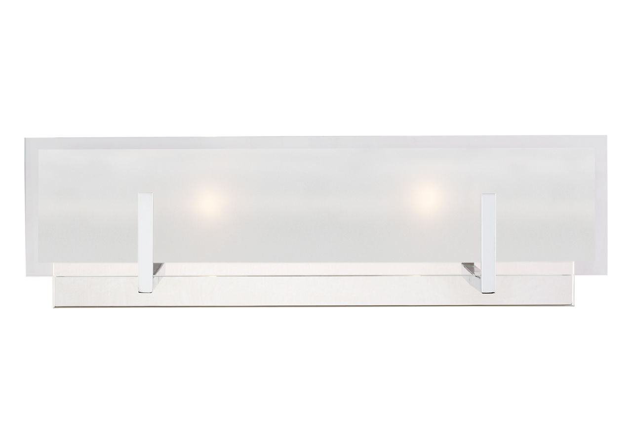 Syll Two Light Wall / Bath Sconce | Chrome Bulbs Included
