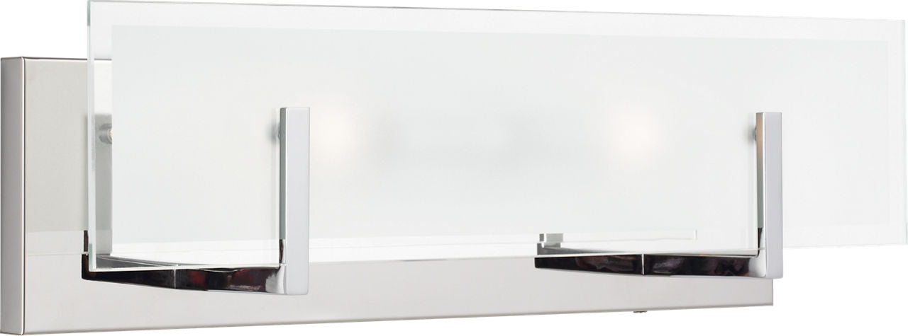 Syll Two Light Wall / Bath Sconce | Chrome Bulbs Included