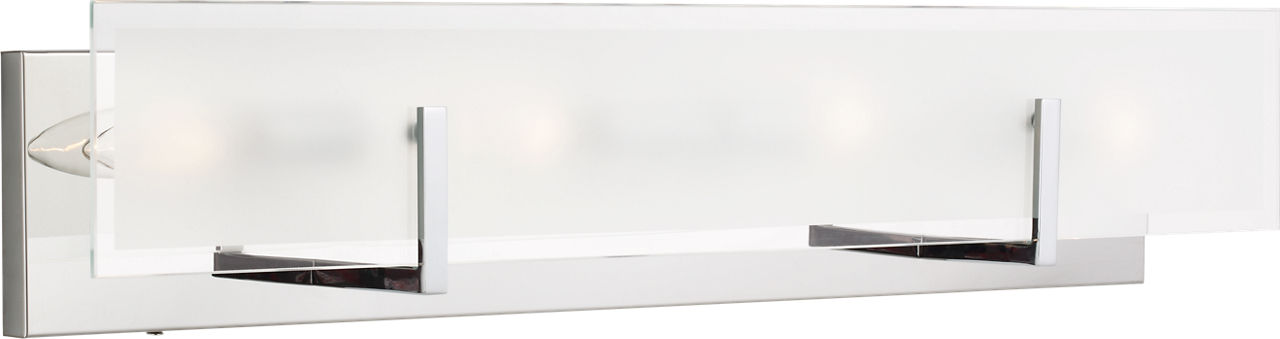 Syll Four Light Wall / Bath Sconce | Chrome Bulbs Included