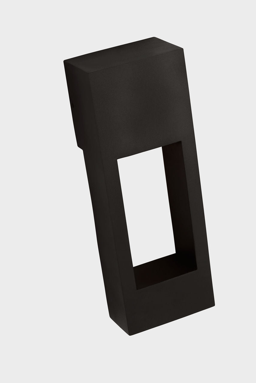 Testa Medium LED Outdoor Wall Lantern Black Bulbs Inc