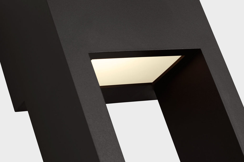 Testa Extra Large LED Outdoor Wall Lantern Black Bulbs Inc