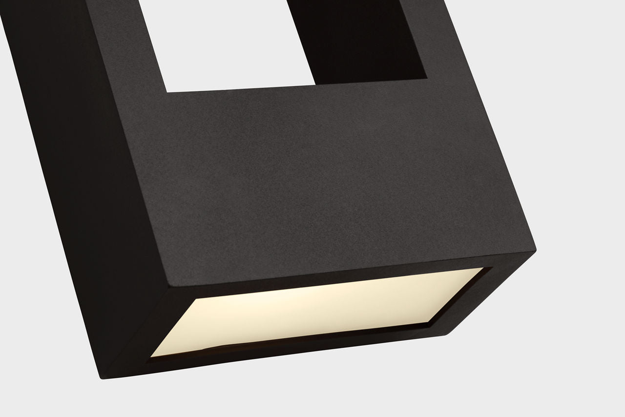 Testa Extra Large LED Outdoor Wall Lantern Black Bulbs Inc