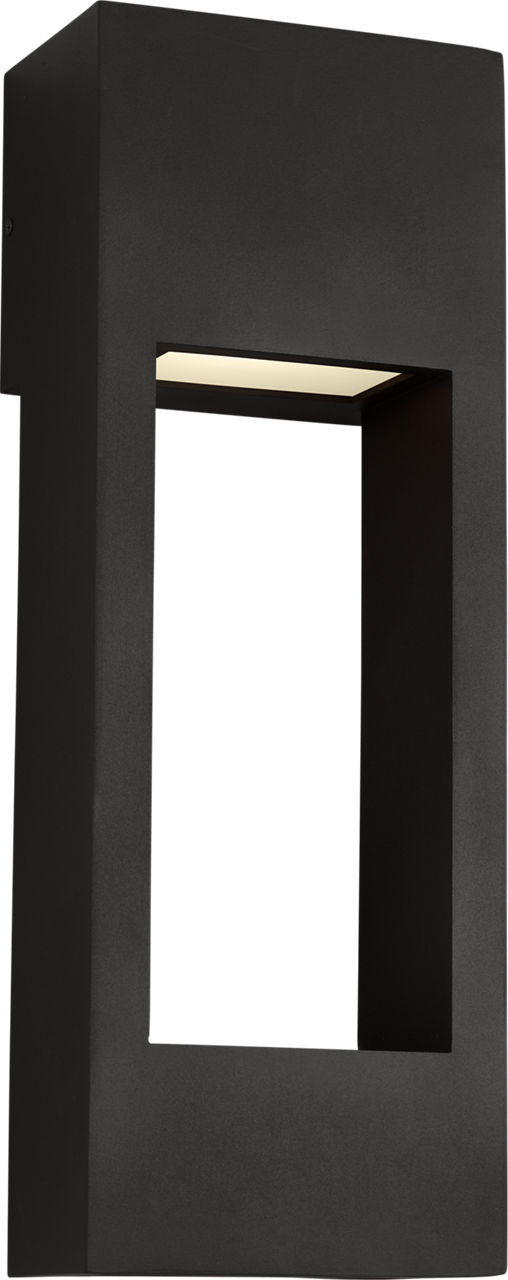 Testa Large LED Outdoor Wall Lantern Black Bulbs Inc