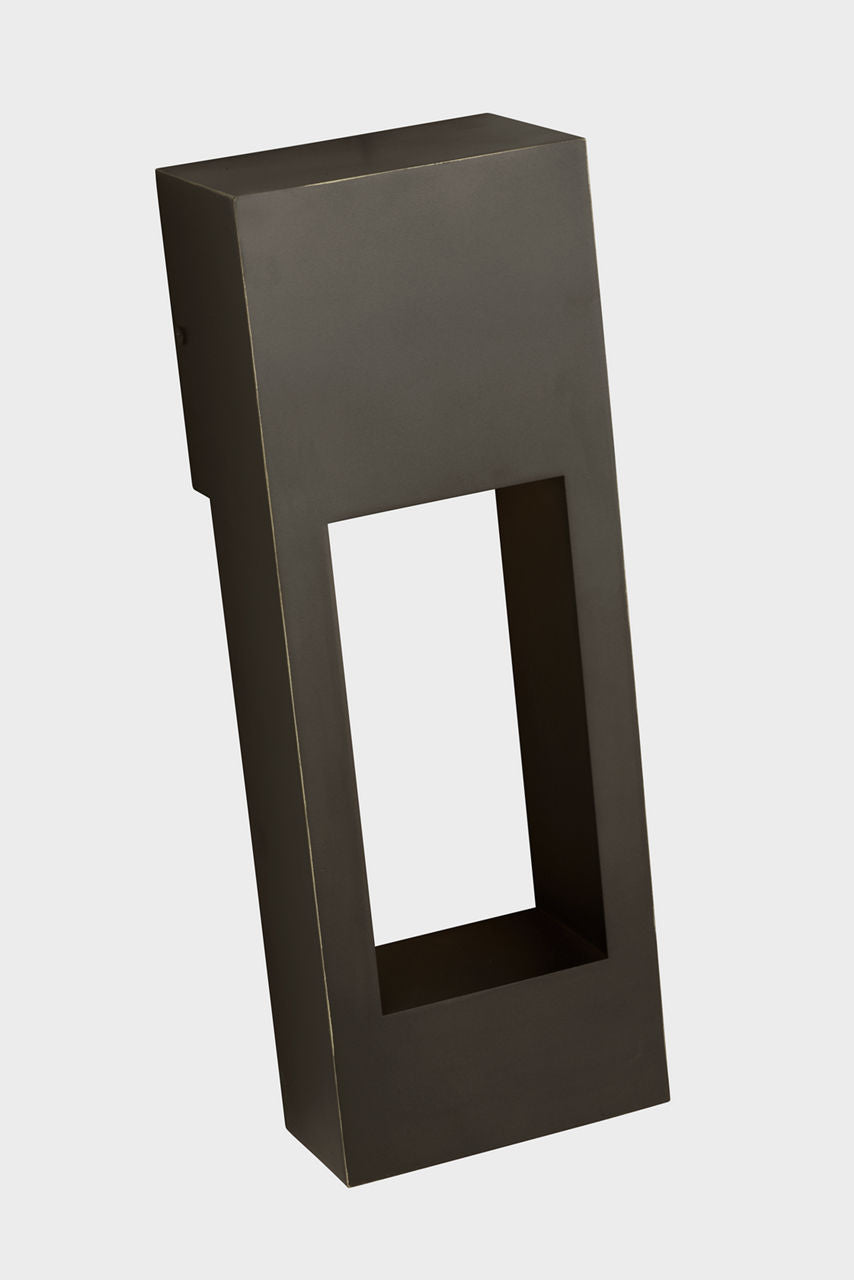 Testa Medium LED Outdoor Wall Lantern Antique Bronze Bulbs Inc