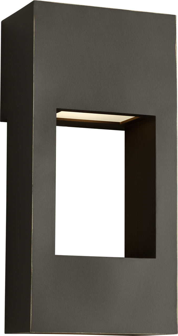 Testa Small LED Outdoor Wall Lantern Antique Bronze Bulbs Inc