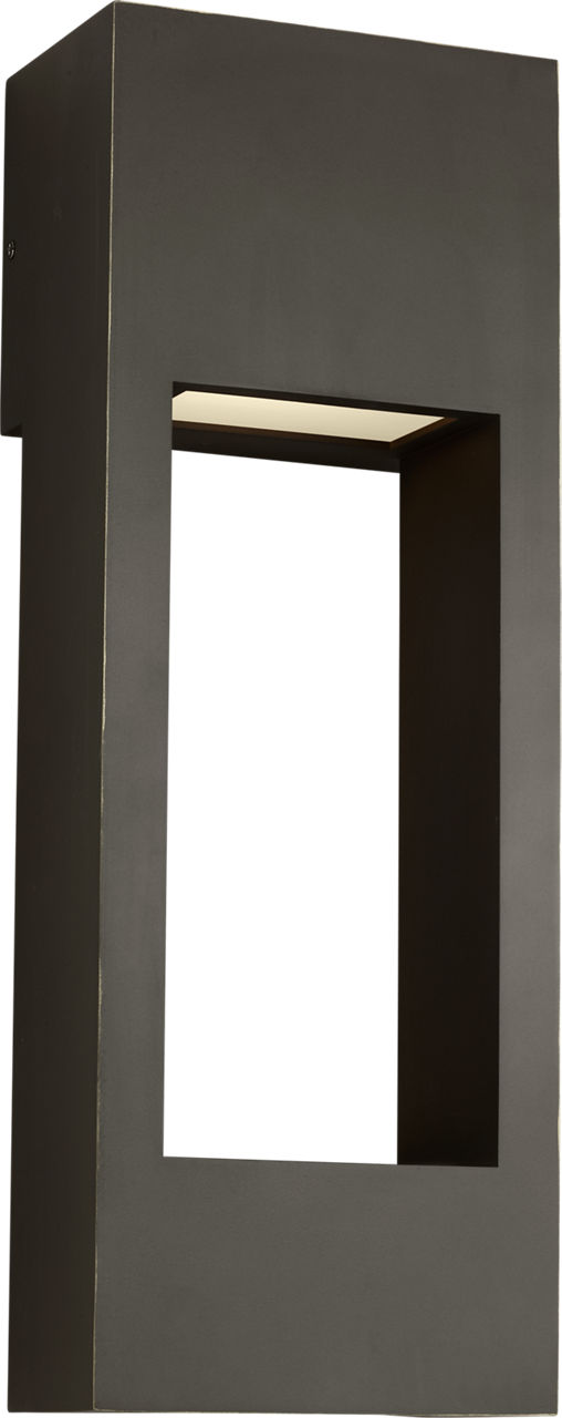 Testa Large LED Outdoor Wall Lantern Antique Bronze Bulbs Inc