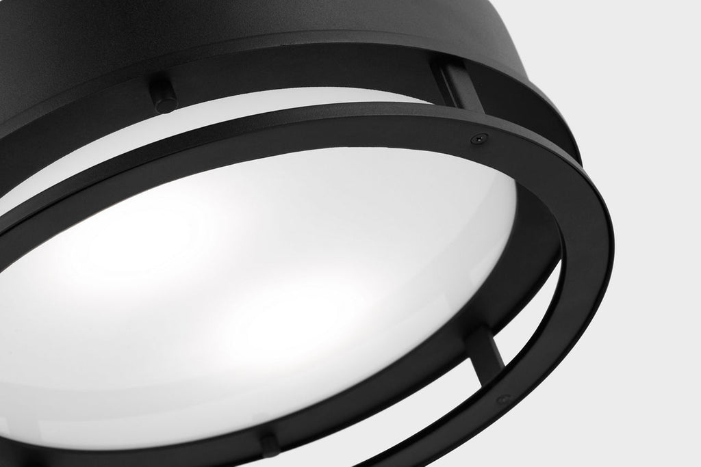 Union LED Outdoor Flush Mount Black Bulbs Inc