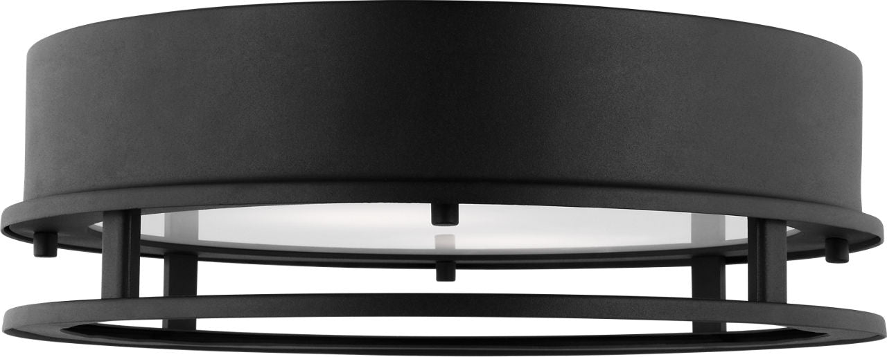Union LED Outdoor Flush Mount Black Bulbs Inc