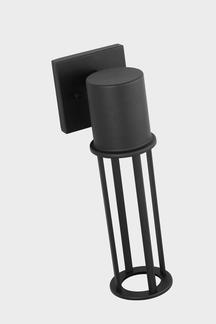 Union Medium LED Outdoor Wall Lantern Black Bulbs Inc