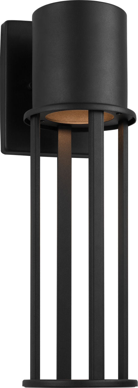 Union Large LED Outdoor Wall Lantern Black Bulbs Included