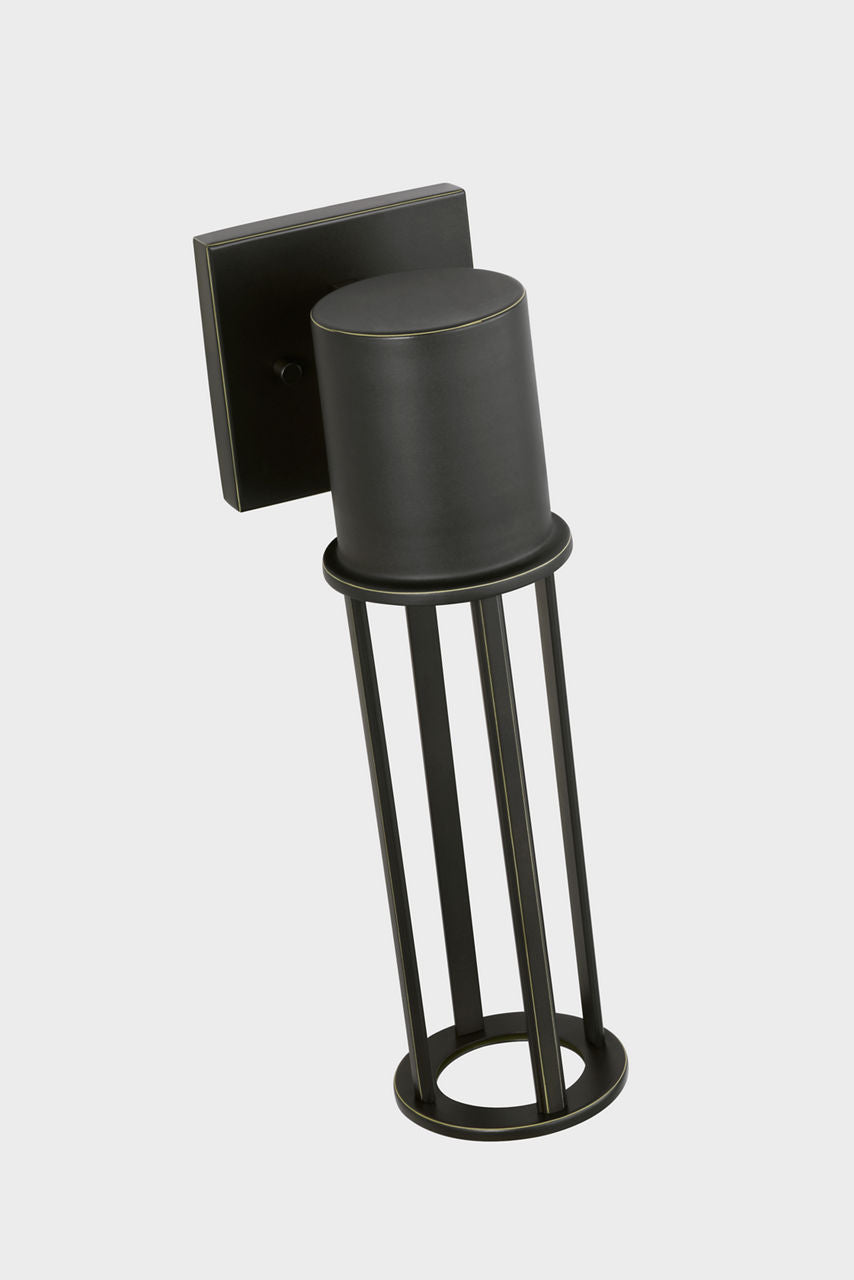 Union Medium LED Outdoor Wall Lantern Antique Bronze Bulbs Inc