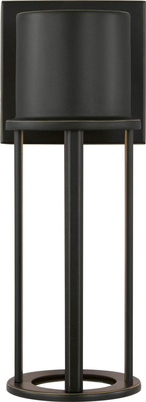 Union Small LED Outdoor Wall Lantern Antique Bronze Bulbs Included