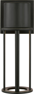 Union Small LED Outdoor Wall Lantern Antique Bronze Bulbs Included