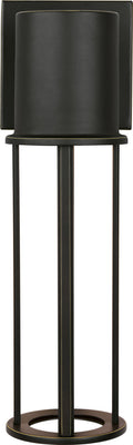 Union Medium LED Outdoor Wall Lantern Antique Bronze Bulbs Inc