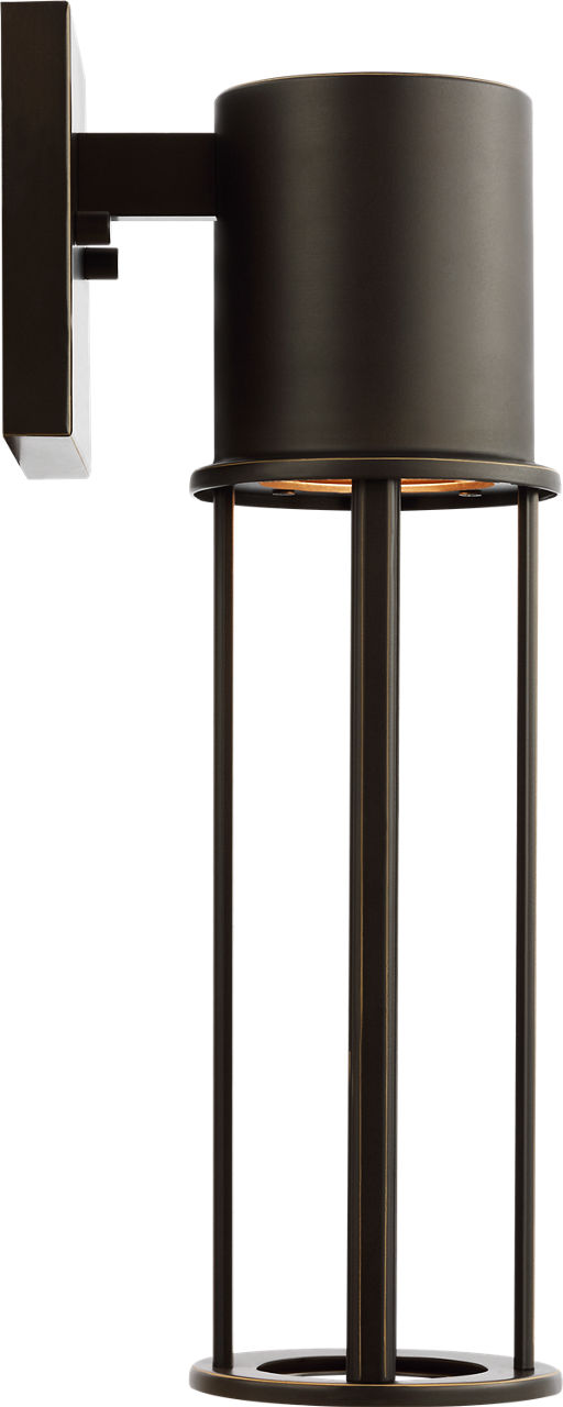Union Medium LED Outdoor Wall Lantern Antique Bronze Bulbs Inc