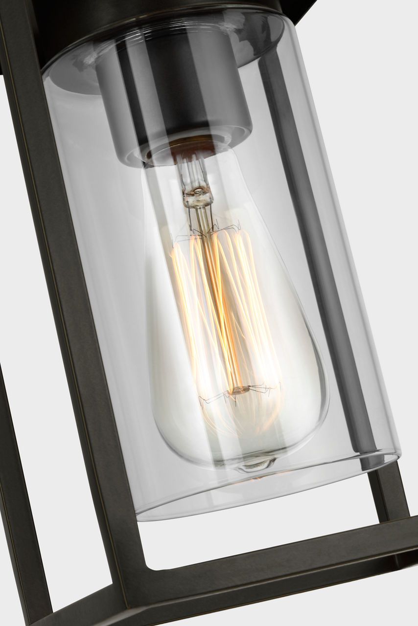 Vado One Light Outdoor Flush Mount Antique Bronze Bulbs Included