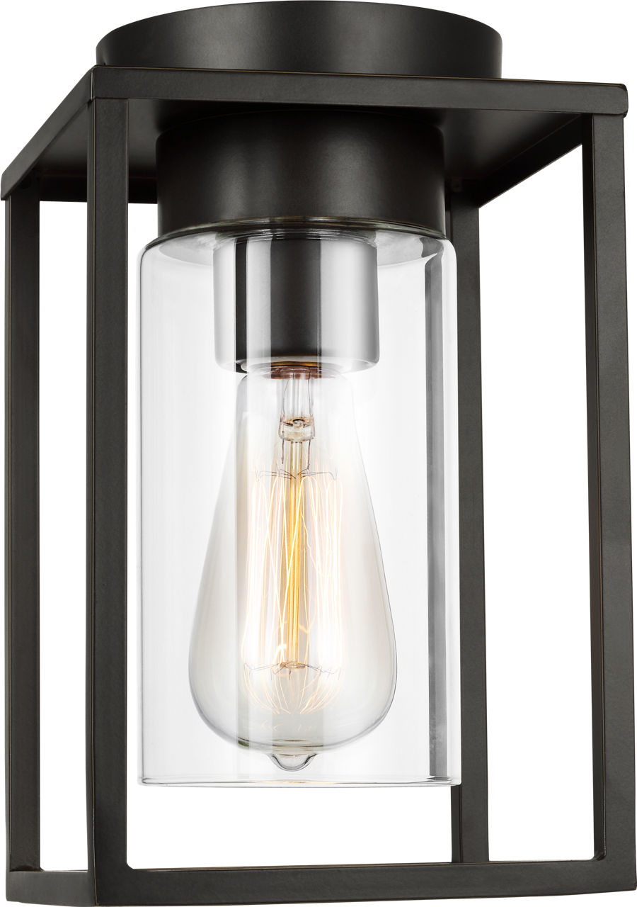 Vado One Light Outdoor Flush Mount Antique Bronze Bulbs Included